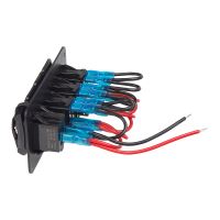 47155 Panel s 3x spínači Rocker + 2x USB 12/24V (1531975)