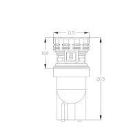 952039cb LED T10 bílá, 12V, 5LED/3030SMD CAN-Bus (2828499)