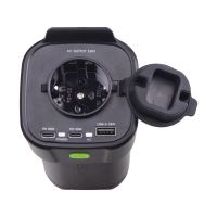 35150USB Interiérový měnič napětí z 12/230V/USB 150W do držáku nápojů (2293528)