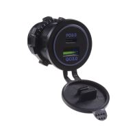 34657N USB QC3.0 + USB-C zásuvka 12/24V 34657N USB QC3.0 + USB-C zásuvka 12/24V
