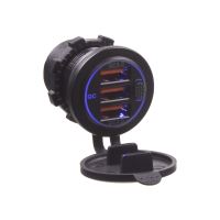 34658 3x USB zásuvka 12/24V, QC3.0 (QuickCharge) 34658 3x USB zásuvka 12/24V, QC3.0 (QuickCharge)