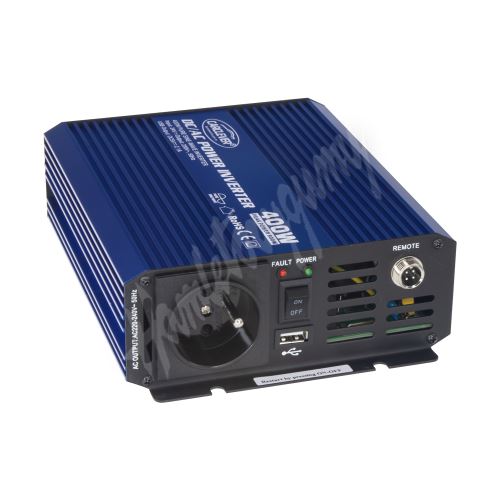 35psw424 Sinusový měnič napětí z 24/230V + USB, 400W (2787650)