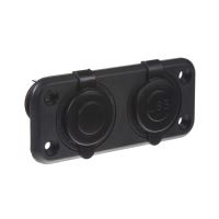 34524 Dvojitá zásuvka do panelu 1x CL + 2x nabíječka USB voděodolná (1120157)