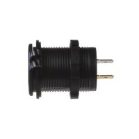 34562B 2x USB nabíječka s voltmetrem voděodolná do panelu, modré (1151667)
