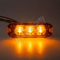 CH-073 PROFI SLIM výstražné LED světlo vnější, oranžové, 12-24V, ECE R65