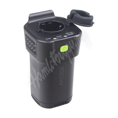 35150USB Interiérový měnič napětí z 12/230V/USB 150W do držáku nápojů_(1)