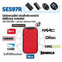 se597r Univerzální dálkový ovladač 280-860MHz, pevný i plovoucí kód (2831597)