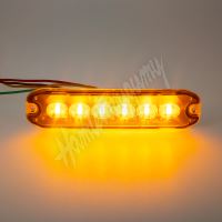 CH-076 PROFI SLIM výstražné LED světlo vnější, oranžové, 12-24V, ECE R65