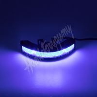 kf187blu Výstražné LED světlo vnější, 12-24V, 12x3W, modré, ECE R65