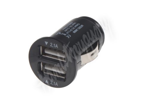 34550 Autoadaptér mini 2 x USB 12/24V, max 2.1A_(1)