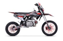 Pitbike MiniRocket DT125 17/14 světlo, el startér, automat, sedlo 86cm, černý (3)