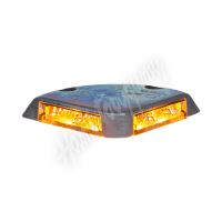 kf189 Rohové výstražné LED světlo na plošiny, 12-36V, 4x1,5W, oranžové