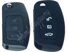 481FO102bla Silikonový obal pro klíč Ford 3-tlačítkový, černý