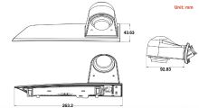 svcFO08NPA Kamera pro Ford Transit Custom 2012-2015, AHD/CVBS (2805757)
