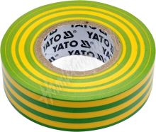 Izolační páska elektrikářská PVC 19mm / 20m žluto-zelená