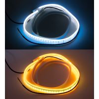 96UN07-60 LED pásek, dynamické blinkry oranžová / poziční světla bílá, 60 cm (1371518)