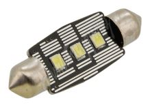 Žárovka 3 LED SMD 12V  suf.11X38 SV8.5 NEW-CAN-BUS bílá 2ks