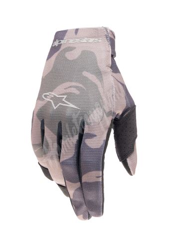 Rukavice RADAR, ALPINESTARS, dětské (zelená camo/hnědá) 2024 S