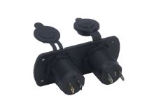 34524 Dvojitá zásuvka do panelu 1x CL + 2x nabíječka USB voděodolná (2827066)