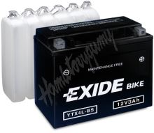 Baterie EXIDE BIKE Maintenance Free YTZ7-BS (12V, 6Ah, 100A) Nejprodavanejsi pro 125ccm
