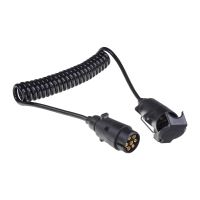 trc01 Prodlužovací kabel 2,3 m spirálový, 1x zástrčka, 1x zásuvka 7pin 12V