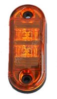 kf662Eora Boční obrysové LED světlo 12-24V, oranžový ovál, ECE R91