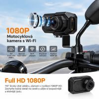 dvr01m Motocyklová FULL HD, WiFi kamera, IP66 (2831521)