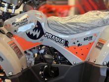 Dětská čtyřkolka Piranha Transformer 125ccm 3 rych. poloautomat 8 kola, šedo oranžová (6)