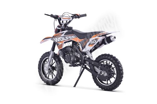 Minicross Gazelle 49ccm E-start oranžová sedlo 61cm