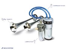921117 FIAMM kompresor profi fanfáry MC4 FD 24V + maznice kompresoru (2787789)