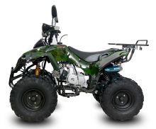 Dětská čtyřtaktní čtyřkolka ATV Warrior125ccm, 1 rych. poloautomat, 8 kola, zelená maskáč (1)