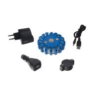 wl-h01blu LED výstražné světlo 16LED, modré (1115327)
