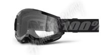 STRATA 2 NEW, brýle 100% černé, čiré plexi