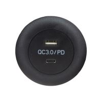 34726 USB QC3.0 + USB-C zásuvka, montáž do nábytku 34726 USB QC3.0 + USB-C zásuvka, montáž do nábytku