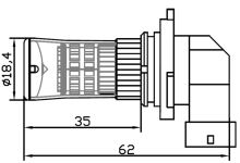 95T-HB3-48W TURBO LED HB3 bílá, 12-24V, 48W (989049)