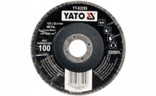 Kotouč lamelový korundový 125 x 22,2 mm vypouklý brusný P100 Kotouč lamelový korundový 125 x 22,2 mm vypouklý brusný P100