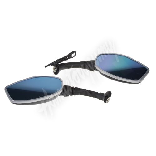 dvr06m Motocyklová DUAL HD kamera integrovaná v zrcátku s 2,7" LCD_(1)