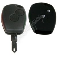 481RN107bla Silikonový obal pro klíč Renault 2-tlačítkový, černý