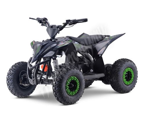 Dětská elektro čtyřkolka MiniRocket ATV MiniRaptor 1000W 36V,hydraulicke brzdy, zelená