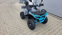 Dětská čtyřtaktní čtyřkolka ATV MiniRocket Troodon Deluxe 125ccm, 3+1, 8 kola, šedo-modrá