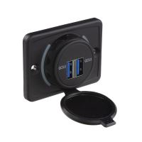 34661.5 2x USB QC3.0 zásuvka 12/24V, montáž na povrch 34661.5 2x USB QC3.0 zásuvka 12/24V, montáž na povrch