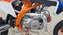 Pitbike MiniRocket DT125 17/14 světlo, el startér, řazení se spojkou, sedlo 86cm oranžový (13)