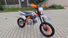 Pitbike MiniRocket DT125 17/14 světlo, el startér, řazení se spojkou, sedlo 86cm oranžový (9)