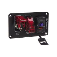47181 Panel s 2x spínači + 2x USB, 12V 47181 Panel s 2x spínači + 2x USB, 12V