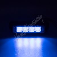 911-C4blu PROFI výstražné LED světlo vnější, modré, 12-24V, ECE R65