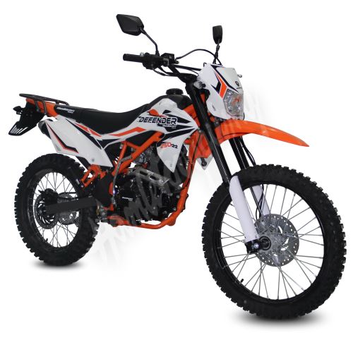 Pitbike MiniRocket Mikilon Defender 250RR kola 21/18 oranžová sedlo 87,5cm