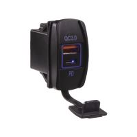 34573 USB nabíječka QC3.0 + USB-C, "Rocker" 12/24V, 36W 34573 USB nabíječka QC3.0 + USB-C, "Rocker" 12/24V, 36W