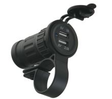 34549 2x USB zásuvka voděodolná na řidítka / trubku_(1)