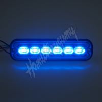 br006B PREDATOR 6x4W LED, 12-24V, modrý, ECE R65