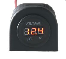 34530A Digitální voltmetr 6-30V červený v panelu (596808)